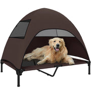 Cuccia per Cani da Esterno con Tetto ¨C Zephmum ¨C 106x76x99 cm Marrone