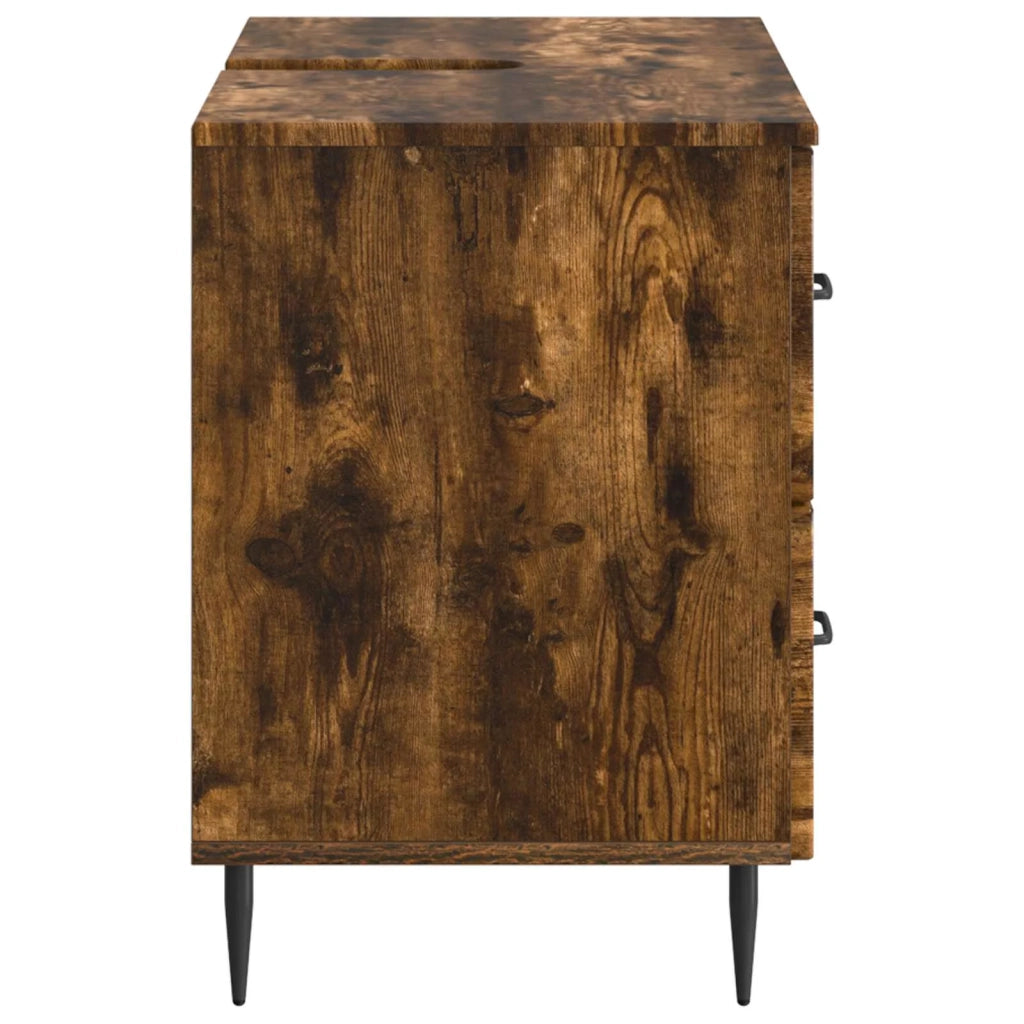 Armadio per Lavabo da Bagno HAARLEM Rovere Fumo 896800