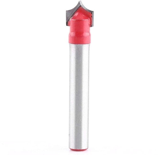 Gravatore 3D V-groef per CNC - Bit per lavorazione del legno - Taglio a doppia faccia - Diametro 6 mm - Adatto per acrilico e MDF - Bit per frese