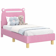 Letto singolo | Letto per adulti | Struttura letto per bambini con testata Rosa 70 x 140 cm