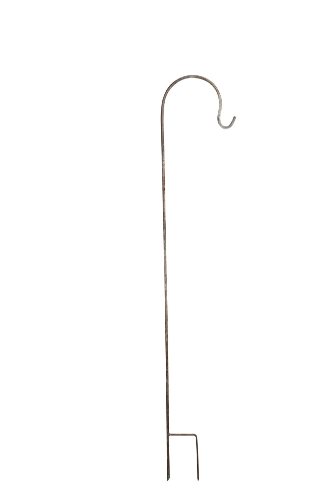 Biscottini Supporto multiuso color ruggine anticata in ferro pieno L22XPR1,5XH122 cm