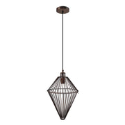 Lampada a Sospensione Delta in Rame Industriale