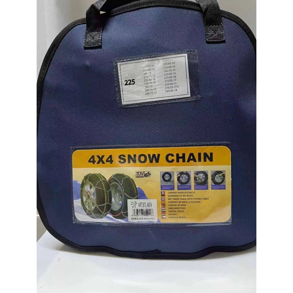 Trade Shop - Catene Da Neve Per Auto Gruppo 225 Pneumatici Facili Da Montare Omologate -