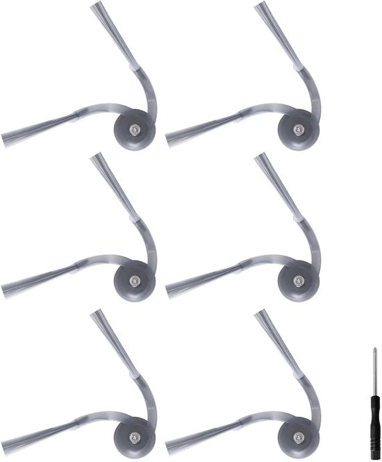 Set di spazzole per aspirapolvere - Compatibile con Roborock Q Revo Curv/Edge - Spazzole sostituibili - Pulizia efficiente - Qualità eccellente - Installazione semplice - Spazzole per aspirapolvere