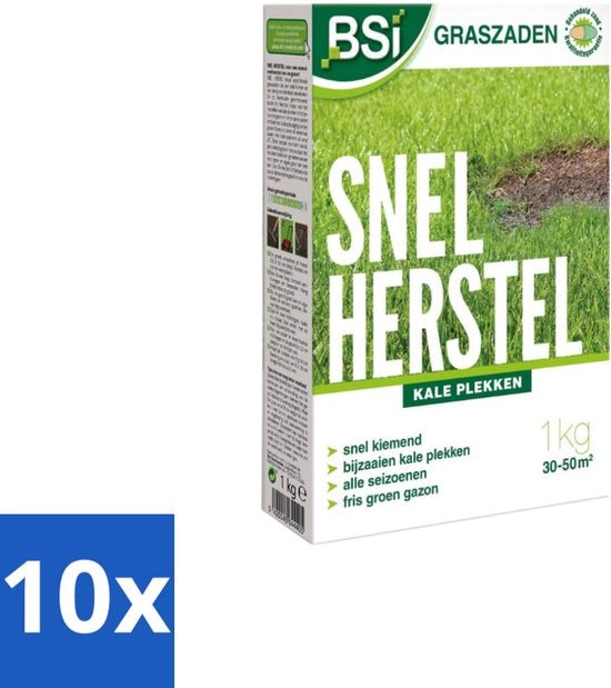 Ricostituisce il Prato - Ripristina il Verde - 1 kg - Confezione in Bulk - 10 pezzi