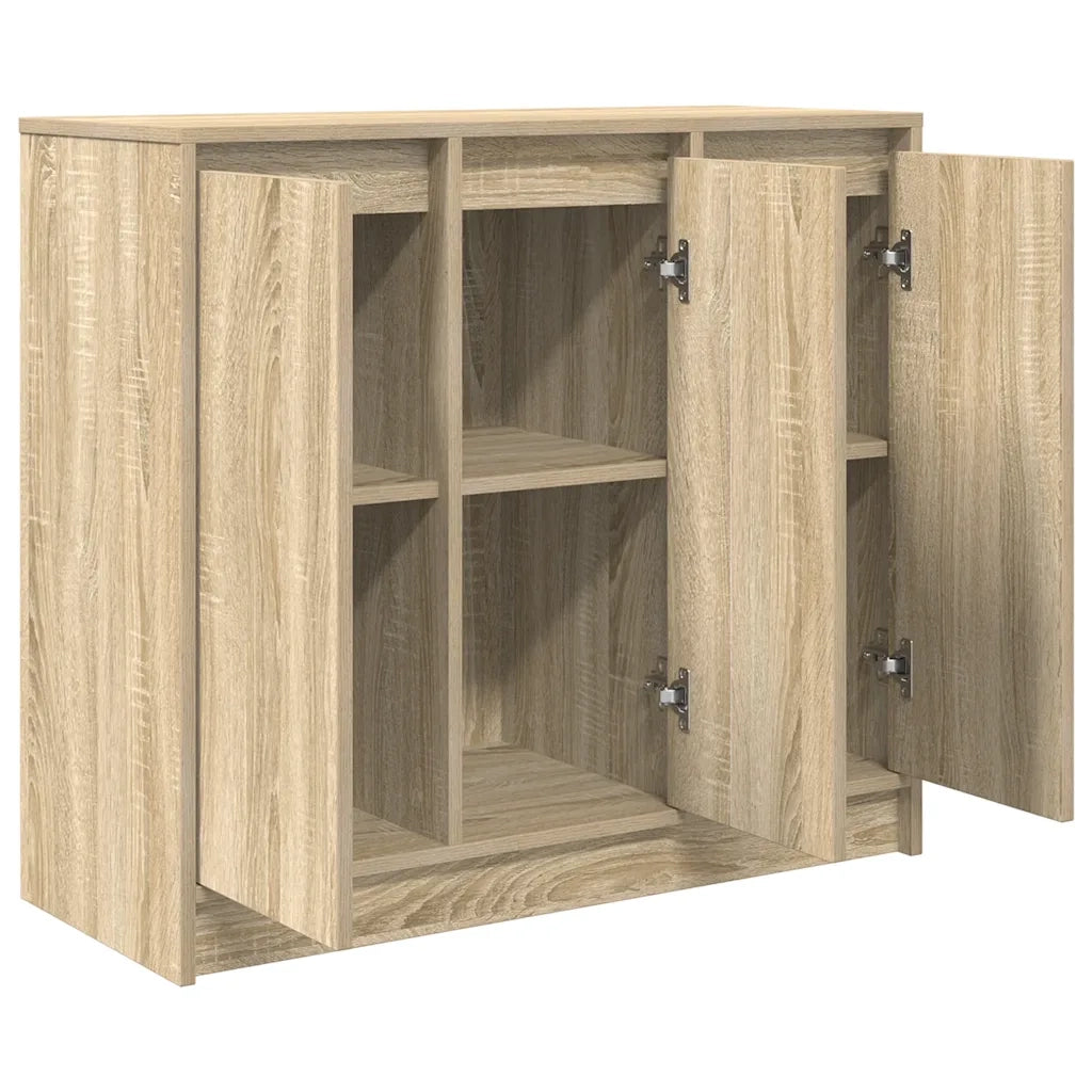 Credenza Rovere Sonoma 85x34x76 cm in Legno Multistrato 861627