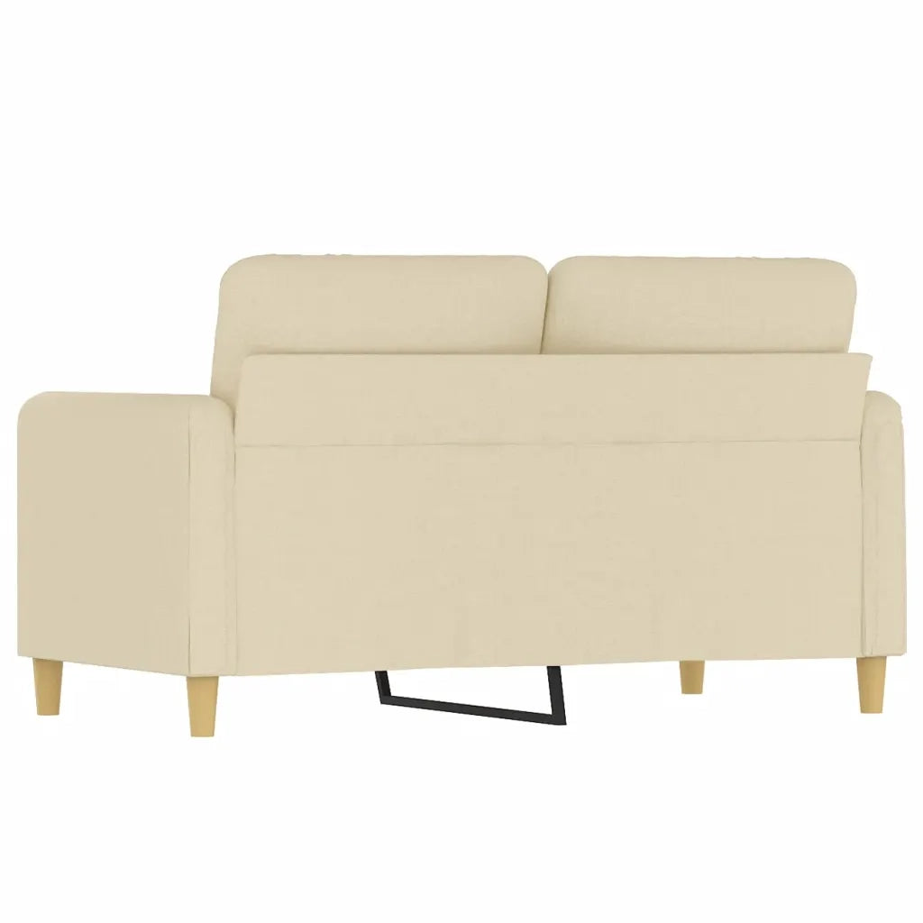 Divano | Divano da soggiorno | Sofa a 2 Posti Crema 120 cm in Tessuto