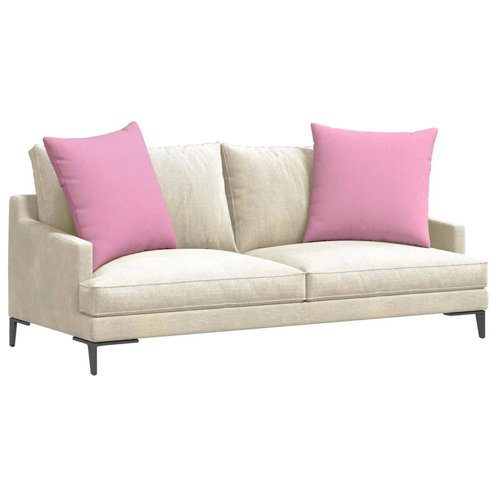 Cuscini da Divano 2 pz | Cuscini per sedie Rosa 60 x 60 cm Tessuto