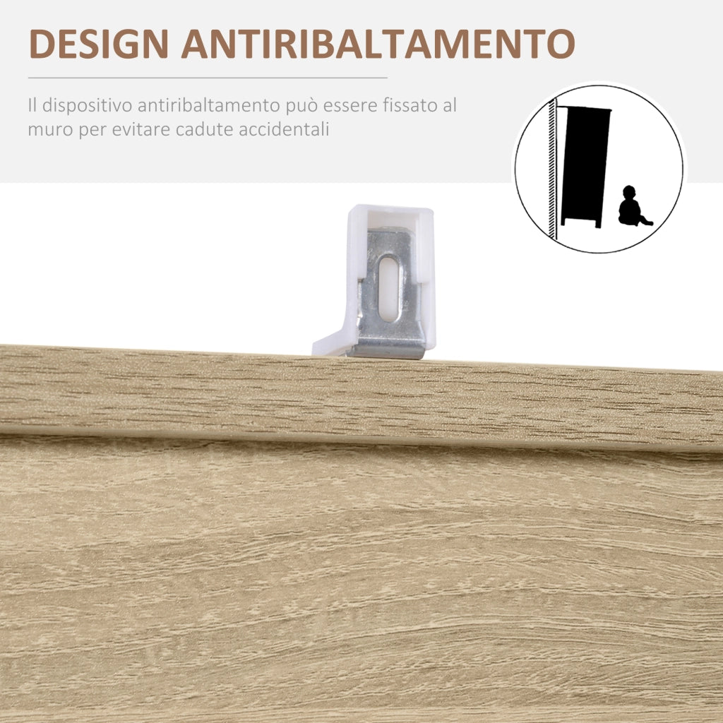 Libreria Scaffale in Legno, Mobiletto Multiuso con 3 Ripiani 4 Scompartimenti e 2 ante, 61.5x29.5x80cm