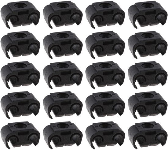 Supporto freno doppio clip - 20 pezzi - plastico - compatibile con Volkswagen/Seat - installazione facile - duraturo - fermacavo