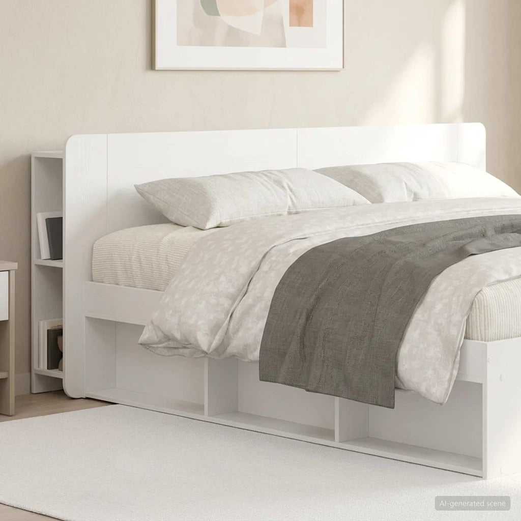 Testata del letto Bianco Lucido Legno ingegnerizzato 8001241