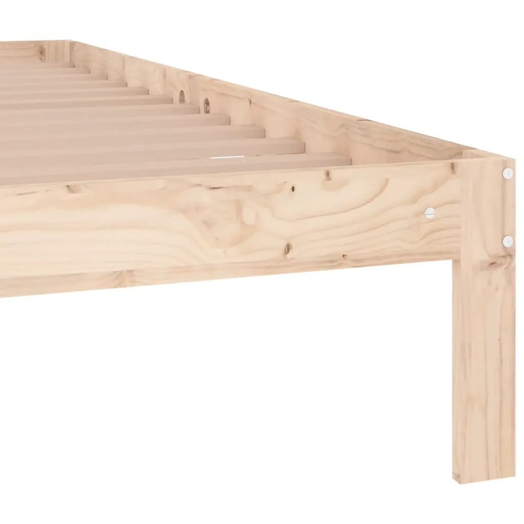 Giroletto-Struttura Letto in Legno Massello 150x200 cm King Size 679979