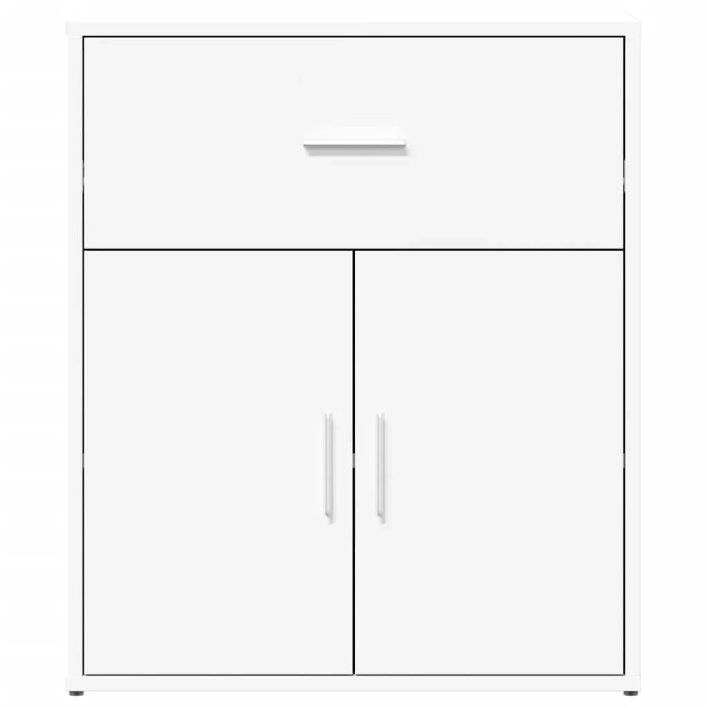 Buffet credenza cassettiera armadio mobile contenitore organizer per cucina soggiorno salotto 60 x 31 x 70 cm legno ingegnerizzato bianco 02_0030341