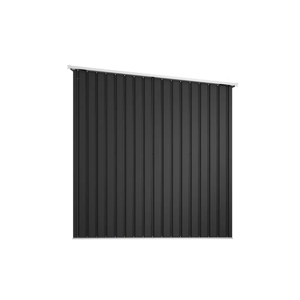 Casetta da giardino in acciaio zincato nero 2,77x1,93xh1,96m - 91kg - 5,35 metri quadri