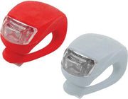 Lampi LED per bicicletta - set bianco e rosso - impermeabili - inclusi batterie