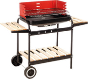 MAURY'S BARBECUE GRILL GARDEN RETTANGOLARE 45 X 85 X 105 CM RIPIANO IN LEGNO
