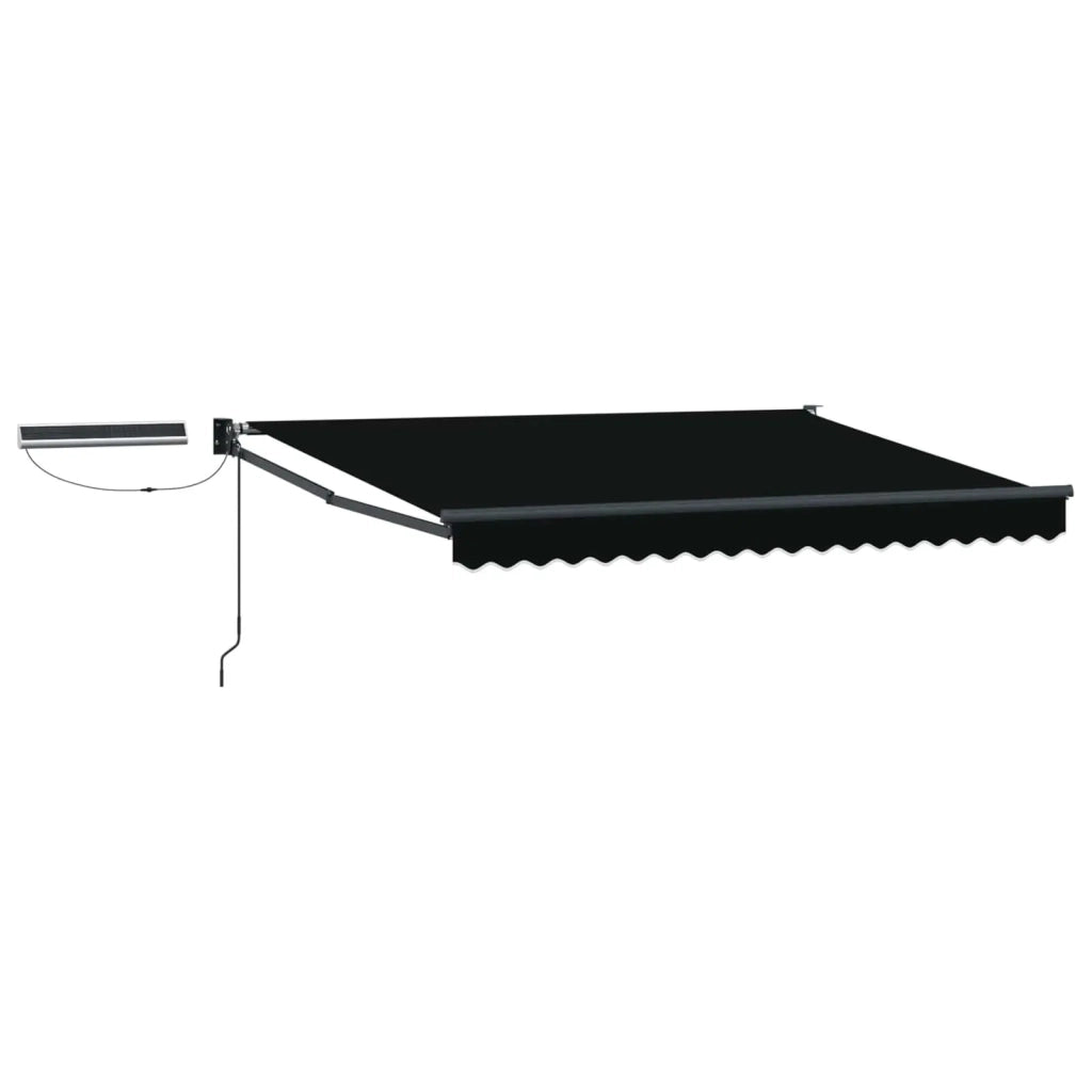 Tettuccio Elettrico Retrattile Nero e antracite 3,5 x 2,5 m