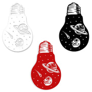 ASTROLAMP - Adesivo murale wall sticker in vinile 55x90 cm Colore: bianco