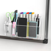 Penne magnetiche per whiteboard, frigorifero e cassettino, supporto acrilico a 3 compartimenti, 21 cm x 12 cm x 6 cm, adesivo, ideale per pennarelli per whiteboard, materiali scolastici, uso domestico, scolastico e ufficio