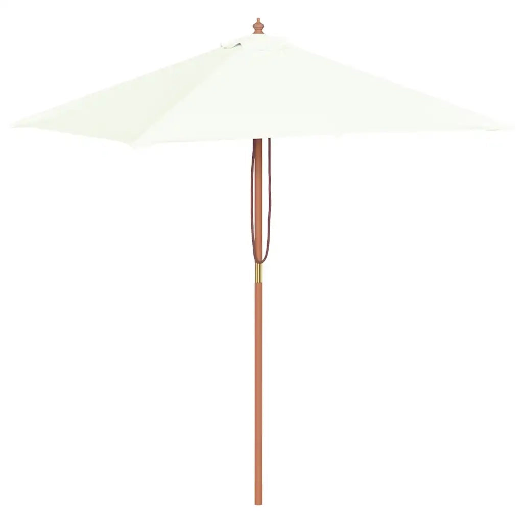 Ombrellone da Esterni con Palo in Legno 150x200 cm Sabbia