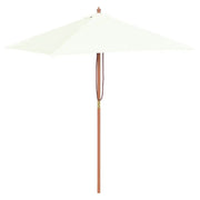 Ombrellone da Esterni con Palo in Legno 150x200 cm Sabbia