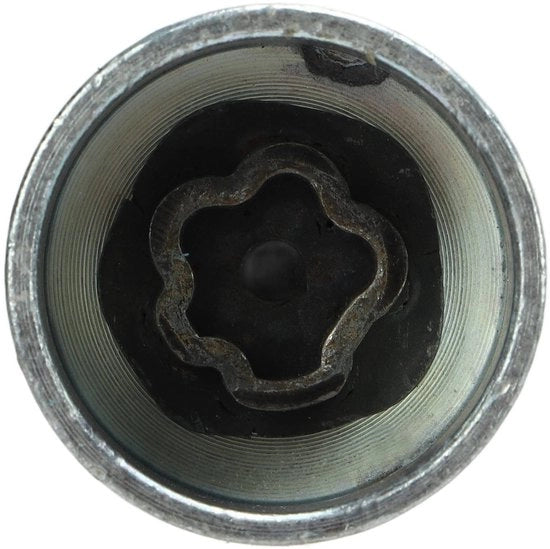 Chiave di bloccaggio per ruote Professionale - Cassa chiavi anti furto - Materiale metallico robusto - Alta resistenza - Inox - Montaggio perfetto per auto - Chiave per ruote