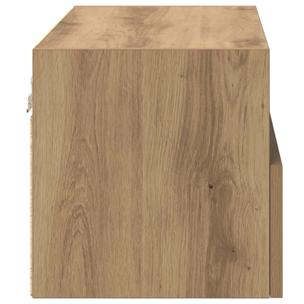 Mobiletti TV da Parete 2 pz-Set di 2 Credenza per TV sospesa Rovere artigianale 60 x 30 x 30 cm