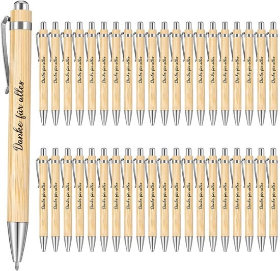 Penna a Grafite in Legno - 40 Unità - Regalo di Addio - Ringraziamento per gli Insegnanti - Materiale Duraturo - Design Elegante - Scrittura