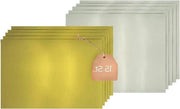 Tavolo per Torta Quadrato - Set - Oro e Argento - 3mm Cartone - Per Servire e Trasportare - Buffet - Diversi Quantitativi
