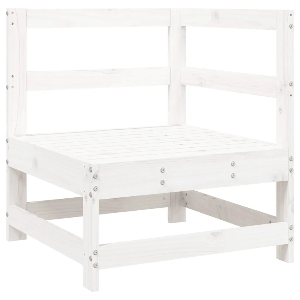 Set Divani da Giardino 8 pz in Legno Massello di Pino Bianco 3250605