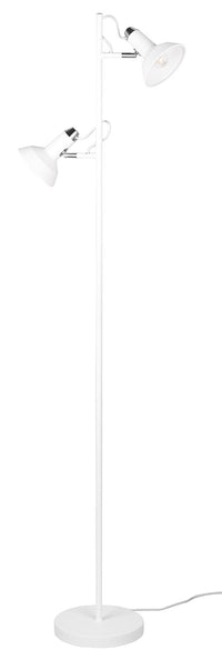 Piantana da Interno Attacco E14 in Metallo Bianco Opaco