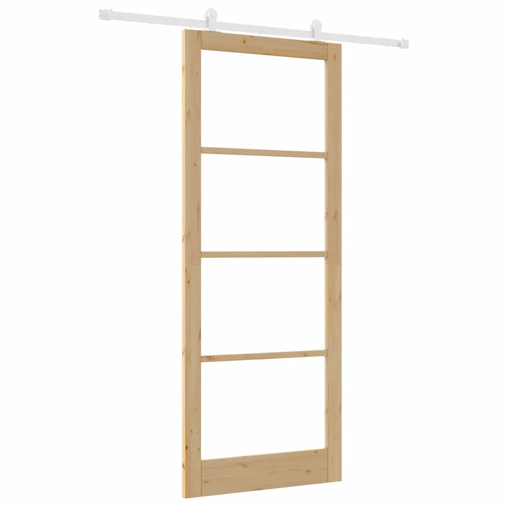 Porta Scorrevole ORKDAL Marrone 93 x 232 cm Legno e metallo 3332067