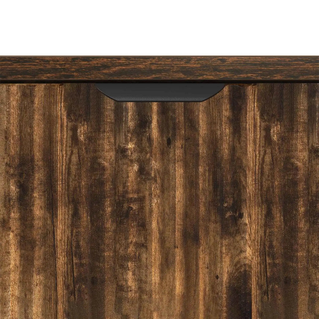 Credenza Rovere fumé 89,5 x 33 x 82 cm Legno multistrato 883459
