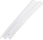 10 Pacchi di Bobine di Legatura a Spirale - 15mm/0,59in - 34 Fori - Polipropilene - Stecchi Leganti Resistenti - Carta da Lettere - Translucido.