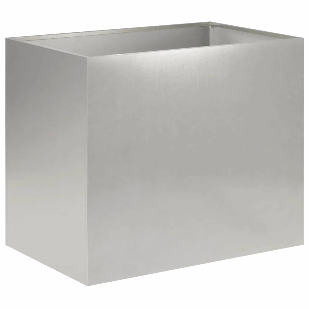 Vaso da giardino Argento 60 x 40 x 50 cm Acciaio Inox 8005702