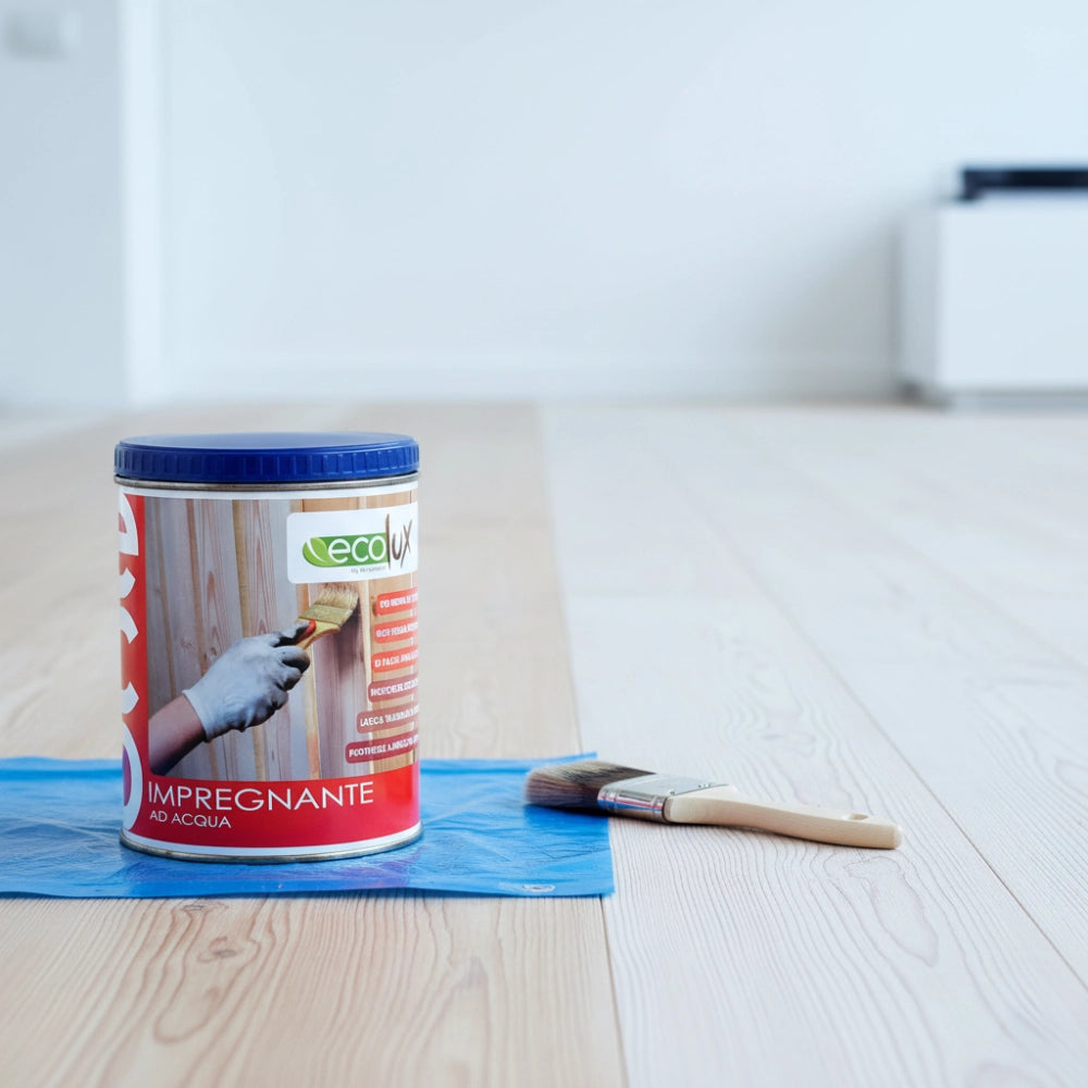 Ecolux impregnante fondo protettivo acrilico pigmentato bianco per legno *** formato 0,750 lt, confezione 1