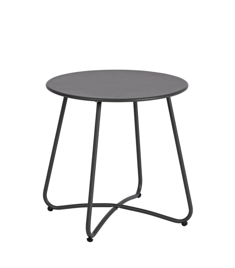 Tavolino da Esterno Ø45x45h cm in Acciaio Verniciato Austin Antracite
