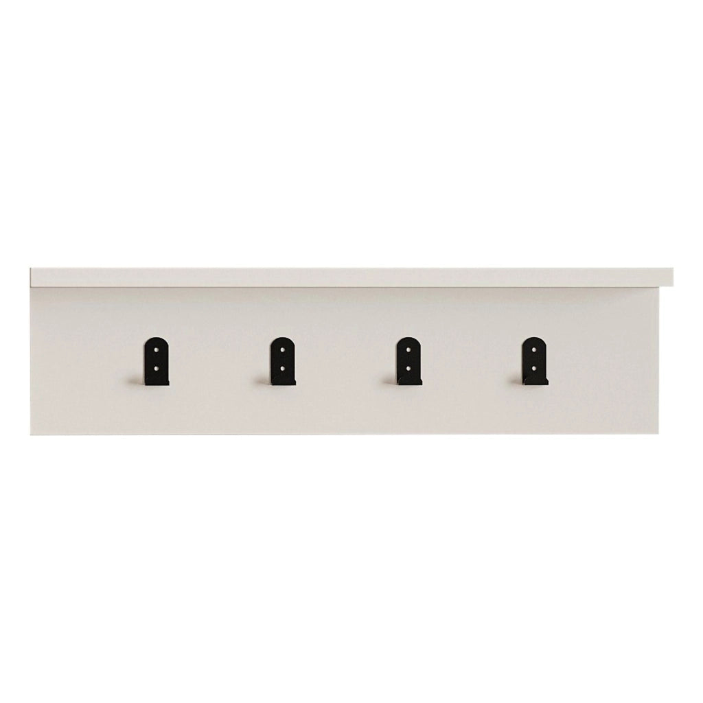 Trecasali, Appendiabiti 4 Ganci, 15h cm Bianco