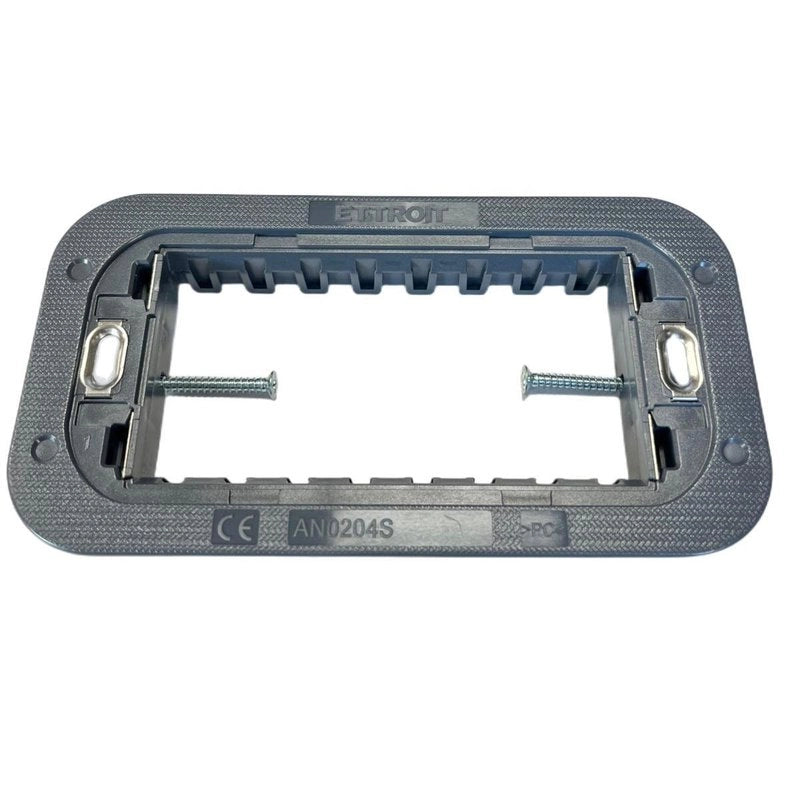 Supporto Slim Sottile 4P Serie Moon 4 Posti Per Scatole 504 Compatibile Con Bticino Axolute Air