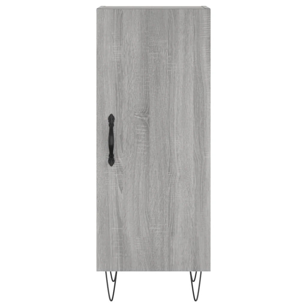 Buffet credenza cassettiera armadio mobile contenitore organizer cucina soggiorno salotto rovere Sonoma alto 34,5 x 34 x 180 cm legno ingegnerizzato grigio 02_0035265