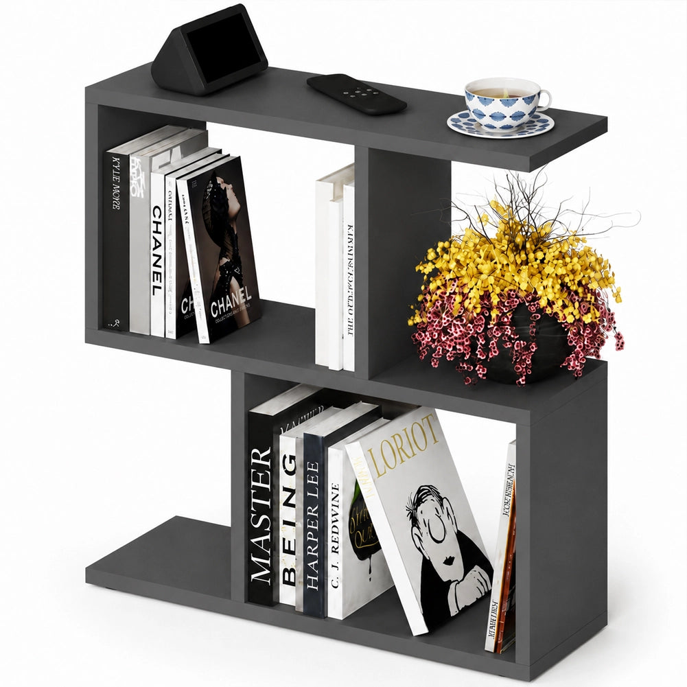 Tavolino da Caffè Antracite Tavolo S Divano Soggiorno Design Moderno 60x60x19.5cm