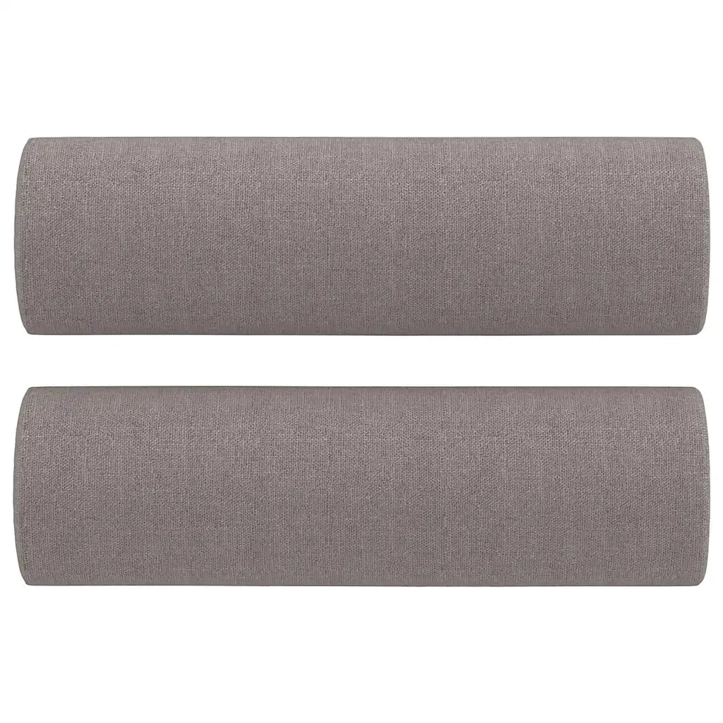 vidaXL Set Divani 3 pz con Cuscini Tortora in Tessuto