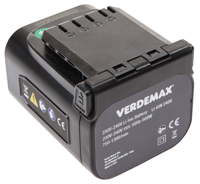 Batteria 4 Ah per Forbice FE16 PRO e Potatore PE16 PRO Verdemax Grigio Verde