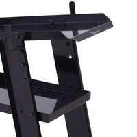 Carrello Porta Utensili Attrezzi a 3 Ripiani 4 Ruote Max 50kg Nero 71x70x39 cm