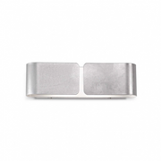 Lampada Da Parete Clip Ap2 Small Argento Ideal-Lux