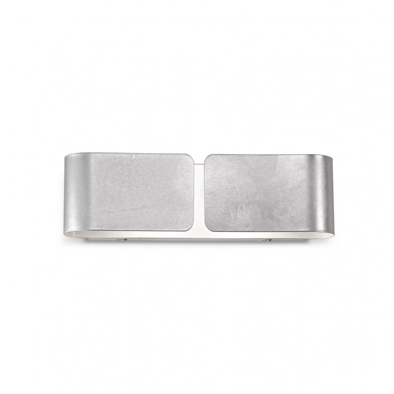 Lampada Da Parete Clip Ap2 Small Argento Ideal-Lux