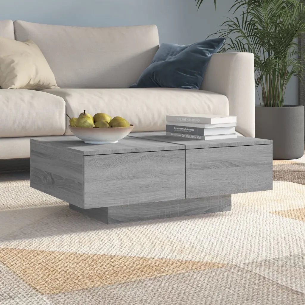 Tavolino da salotto | Tavolino da caff¨¨ | Tavolino da Soggiorno Grigio Sonoma 90x60x31 cm Legno Multistrato