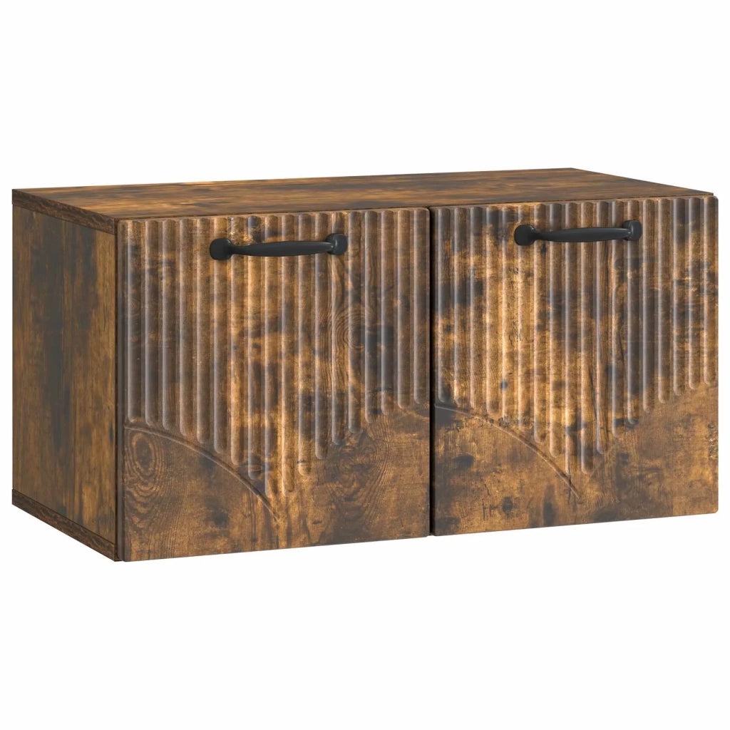 Mobile Porta TV da Muro Rovere Fumo 59,5 x 31 x 30 cm
