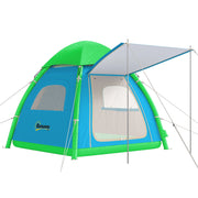 Tenda gonfiabile 3 posti ¨C zephmum ¨C verde con pompa e finestre a rete