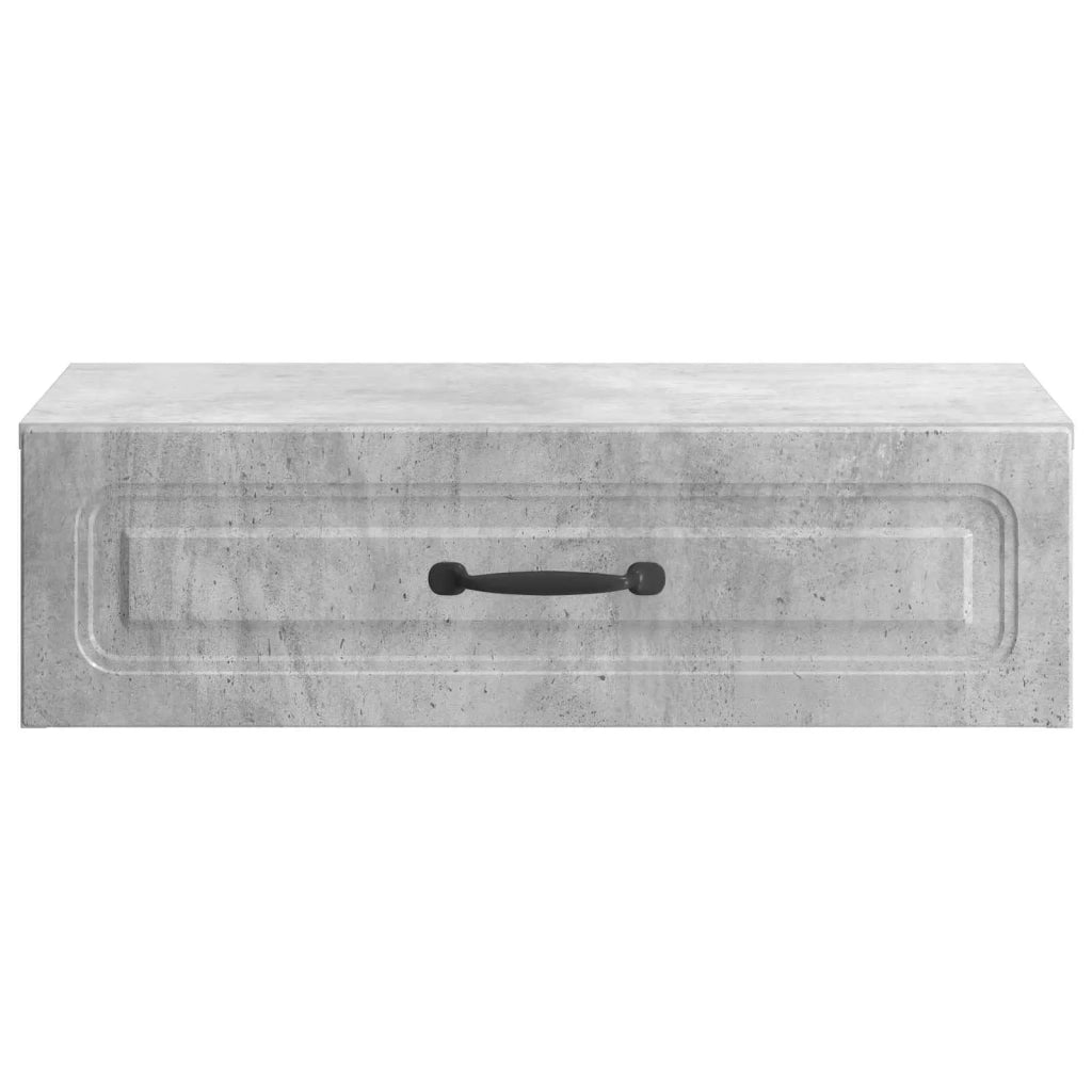 Tavolino da Parete Laterale Grigio Cemento 59 x 34,5 x 17 cm 899338